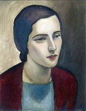 Head of a girl,  c1922. Creator: Raymond McIntyre.