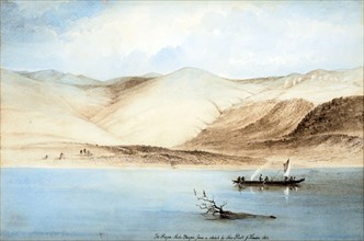 Te Rapa, Lake Taupo, 1862. Creator: John Kinder.
