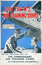 Poster, 'Join The N.Z. Air Training Corps', 1941. Creator: E Paul.