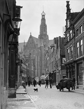 Street scene, Haarlem, the Netherlands, 1906-1917. Creator: George Crombie.