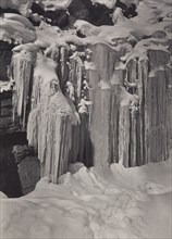Icicles on the road to Murren, Switzerland, 1920s. Creator: Harry Moult.