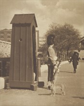 A tower sentry. From the album: Photograph album - London, 1920s. Creator: Harry Moult.