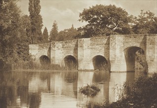 [Stone bridge]. From the album: Photograph album - England, 1920s. Creator: Harry Moult.