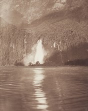 The Bowen Fall, Milford track. From the album: Record Pictures of New Zealand, 1920s. Creator: Harry Moult.