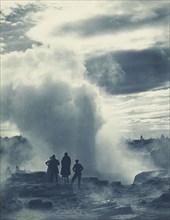 Pohutu Geyser, Rotorua. From the album: Camera Pictures of New Zealand, 1920s. Creator: Harry Moult.