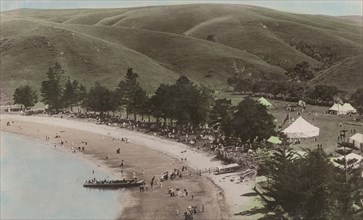 Home Bay, Motutapu, near Auckland, c1910. Creator: Henry Winkelmann.