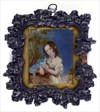 Untitled [portrait of Miss Dugdale], 15 August 1835. Creator: Philip Augustus Barnard.