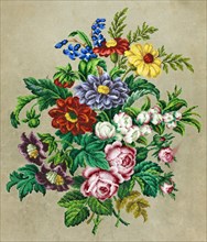 Needlework pattern, 1800-1900. Creator: A Nicolai.