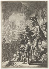 La Pucelle ou la France délivrée'. Plate 12, 1656. Creator: Abraham Bosse.