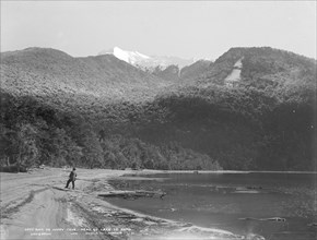 Safe or Happy Cove, head of Lake Te Anau, 1889. Creator: Burton Brothers.