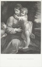 Madonna and child with St John,  1841-1846. Creator: Giovanni Fosella.