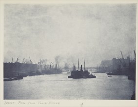 London pool from Tower Bridge. From the album: Photograph album - London, 1920s. Creator: Harry Moult.