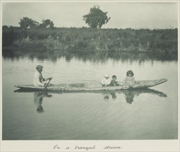 On a tranquil stream. From the album: Camera Pictures of New Zealand, 1920s. Creator: Harry Moult.