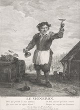 Le Vigneron (The winegrower),  1749-1797. Creator: Jean-Charles Levasseur.