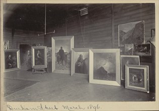 Petrus van der Velden studio, Auckland, c.1896. Creator: Unknown.