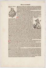 Sexta etas mundi. Page from Liber Chronicarum [The Nuremberg Chronicle] fol. CCLVI. Creator: Unknown.