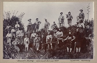 Shawl Party, Colonial Forces 1879, 1879. Creator: William Francis Gordon.