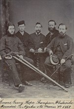 Evans, Geary, Hope, Thompson, Whiteside, wounded Te Ngutu o te Manu 1868,  c.1900. Creator: William Francis Gordon.