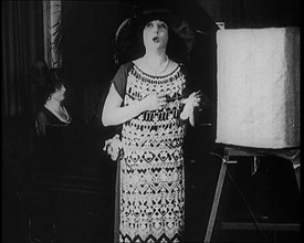 Radio Performers Playing Music and Singing, 1922. Creator: British Pathe Ltd.