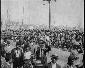 Allied Soldiers Massing in Constantinople, 1922. Creator: British Pathe Ltd.