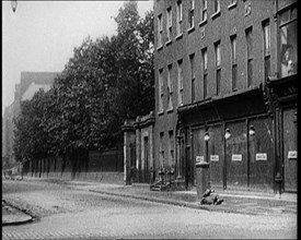 Damaged Buildings and Empty Streets in Dublin as a Result of Fighting, 1922. Creator: British Pathe Ltd.