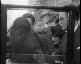 Actress Pola Negri Weeping at the Funeral of Rudolph Valentino, 1926. Creator: British Pathe Ltd.