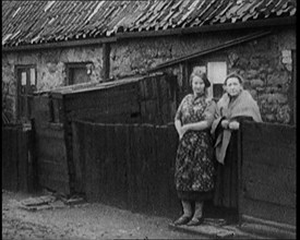 Prince Edward, Prince of Wales Inspecting Working Class Homes in the North of England, 1929. Creator: British Pathe Ltd.