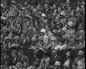 A Crowd of Civilians at Centre Court at the All England Lawn Tennis and Croquet Club..., 1920. Creator: British Pathe Ltd.