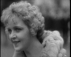 Close up Shot of British Actress Betty Balfour Outdoors Looking at the Distance, 1920. Creator: British Pathe Ltd.