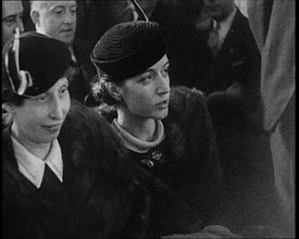 American Civilians in the Audience in a Courtroom During the Lindbergh's Kidnapping Case Trial, 1930 Creator: British Pathe Ltd.