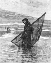 A Shrimper, by L. Smythe, in the winter exhibition at the French Gallery, Pall-Mall, 1868. Creator: W Thomas.