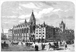 Columbia Market, Bethnal-Green, built by Miss Burdett-Coutts, opened on Wednesday, 1869. Creator: F. Watkins.