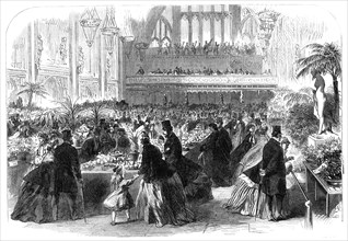 Exhibition of the United Horticultural Society at Guildhall, 1865. Creator: Unknown.