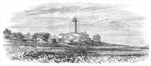 Lighthouse on Colaba Point, near Bombay, 1868. Creator: Unknown.
