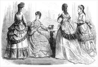 Paris fashions for June, 1869. Creator: Unknown.