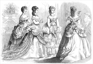 Paris fashions for March, 1869. Creator: Unknown.