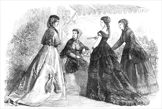 Paris fashions for May, 1868. Creator: Unknown.