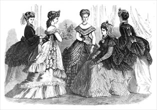 Paris fashions for May, 1869. Creator: Unknown.