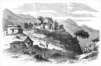 The Abyssinian Expedition: a sketch in the town of Adigerat, 1868. Creator: Unknown.