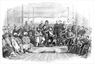 The Durbar at Umballah: meeting of the Governor-General of India and the Ameer of Cabul, 1869. Creator: Unknown.