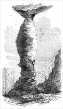 The Jug Rock, in Southern Indiana, 1869. Creator: Unknown.