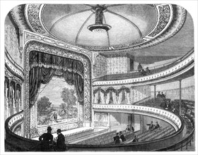 The new Globe Theatre, Strand, 1869. Creator: Unknown.