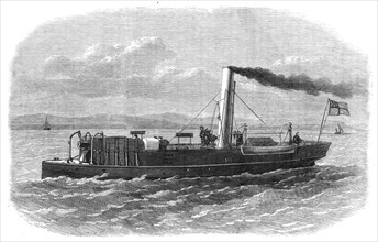 The new gun-boat Staunch, built at Elswick, Newcastle-on-Tyne, 1868. Creator: Unknown.