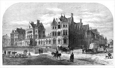 The new Infirmary at Leeds, now occupied by the National Art-exhibition..., 1868. Creator: Unknown.
