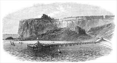 The new pier at Scarborough, 1869. Creator: Unknown.
