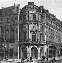 The new theatre of the Vaudeville, Paris, 1869. Creator: Unknown.