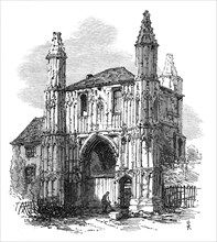 The Town and Camp of Colchester: the Abbey Gate, 1869. Creator: Unknown.