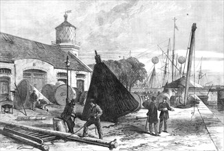 The Trinity Buoy Wharf, Blackwall, 1868. Creator: Mason Jackson.