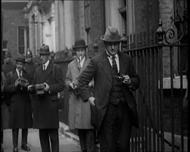 Members of Trade Unions Arriving at Downing Street, 1926. Creator: British Pathe Ltd.