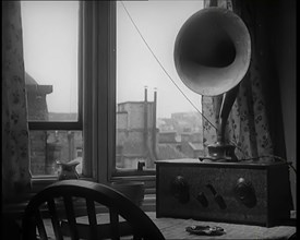 A Wireless on a Table, 1926. Creator: British Pathe Ltd.